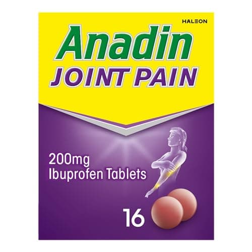 Image of Anadin Joint Pain Relief Tablets, Ibuprofen Tablets - Pack of 16