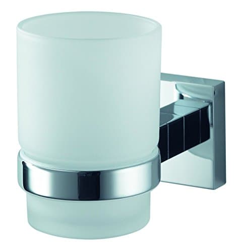 Image of Haceka Mezzo 1115894 Stainless Steel and Zinc Alloy Glass Holder, Silver