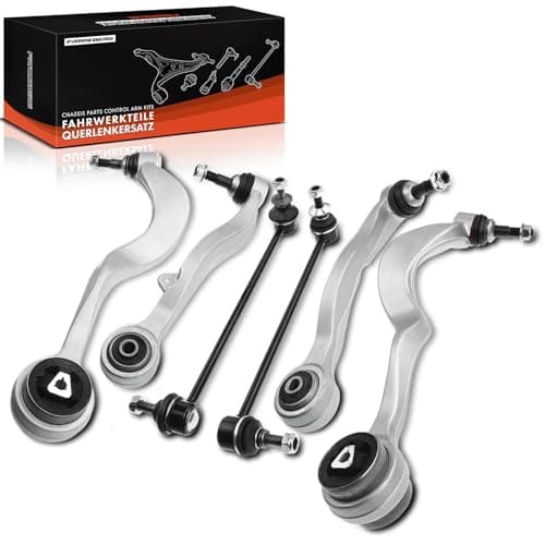 Image of Frankberg 6x Wishbone Arm Ball Joint Tie Rod End Front Axle Compatible with 5 Series E60 2.0L-5.0L 2001-2010 5 Series Touring E61 2.0L-5.0L 2004-2010 Replace# 31126760181