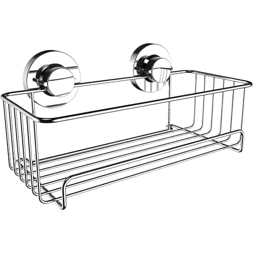 Image of Britten & James Shower Tidy Suction Fit Rust Proof Stainless Steel