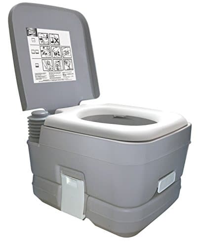 Image of Leisurewize LW536 Portable Flushing Toilet – 10L Detachable Waste Tank, Pump Action Flush, Leak-Proof Design, Ideal for Camping, Caravans, Boats & Emergency Use