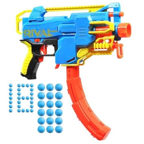 Image of Nerf Rival Challenger MXXIV-1200 Motorized Blaster, Curved 12 Round Magazine, 18 Nerf Rival Accu-Rounds, Gifts for Teens