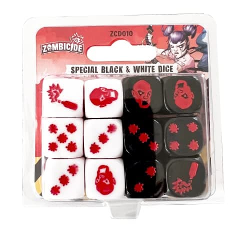 Image of Zombicide 2nd Edition Special Black and White Dice