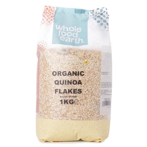 Image of Wholefood Earth Organic Quinoa Flakes – 1 kg | GMO Free | Vegan | Source of Fibre | Certified Organic