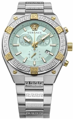 Image of Versace VESO01223 Sporty Greca Horloge 46 mm, silver, Sports