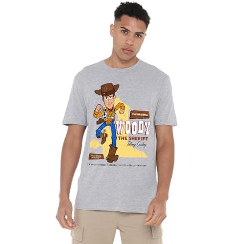Image of Cotton Soul Disney Toy Story Original Woody Unisex T Shirt, Grey Heather, Medium