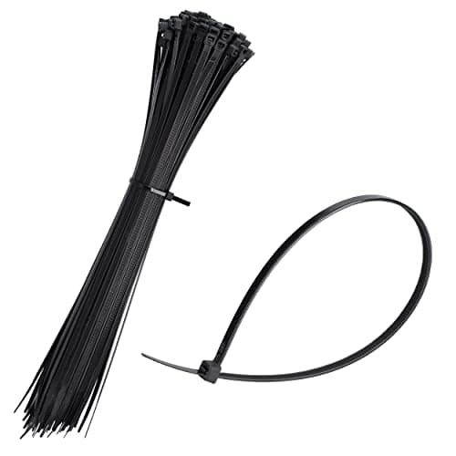 Image of mumbi Cable Ties Black 200 mm x 3.6 mm UV-Resistant Fire Protection UL 94 V2 Professional Set of 100