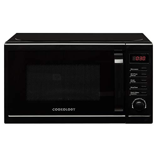 Image of Cookology 20L Freestanding Microwave Digital 800W - 25cm Turntable - Time Quick Defrost Setting - 8 Cooking Functions - Black