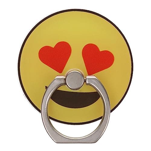 Image of Heart Eyes Emoji Phone Ring Holder Grip Finger 360 Mount Stand Mobile Universal Loop for All Smartphones