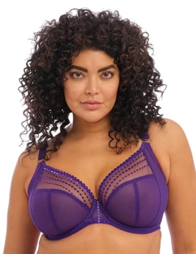 Image of Elomi Matilda Underwired Plunge Bra (44E, iris)