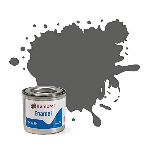 Image of Humbrol Model Paint - AA0343 No 31 Slate Grey - Matt - Tinlet No 1 (14ml), Enamel Paints for Models, Plastic, Metal, Wood, Glass, Ceramics and More, Hobby Paint for Craft Kits