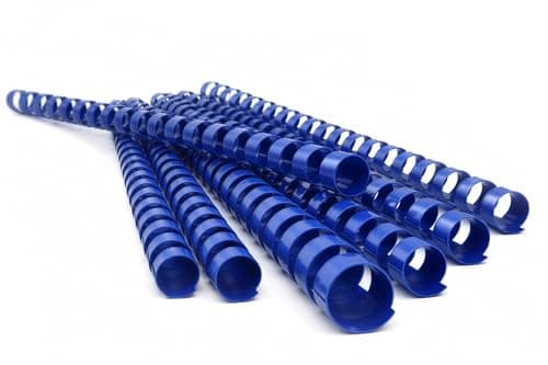 Image of Pavo - Premium Plastic Binding Combs 8 mm A4 Blue, Pack of 100, 21 Ring Spine, Binds up to 40 Sheets - 8001637