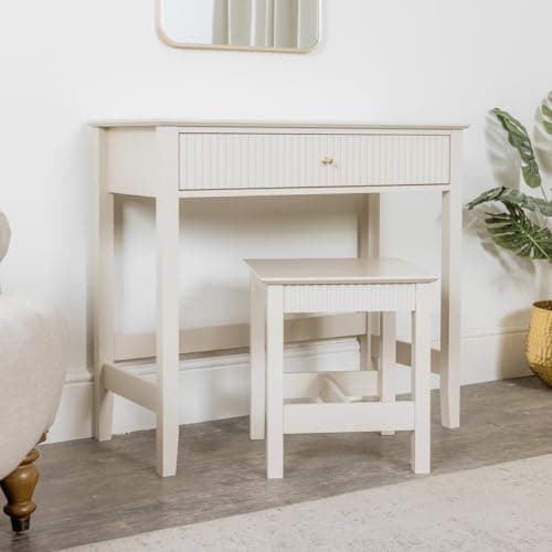 Image of Melody Maison Dressing Table & Stool Set - Hales Taupe Range