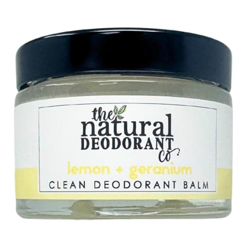 Image of The Natural Deodorant Co, Clean Deodorant Balm Lemon & Geranium 55g, Aluminium Free, Plastic Free, All Day Protection