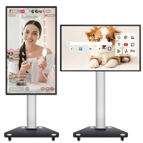 Image of JAV Interactive Whiteboard 49 Inch Smart Board with Android 14 Google EDLA Certified Rotary Touchscreen Display 8+128GB Digital Electronic Whiteboard for Live Streaming Office Classroom (49 Inch)