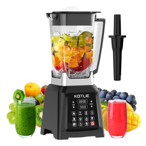 Image of 2000W High Speed Blender Smoothie Makers with 8 Preset Programs, Jug Blender for Juices/Ice Crush/Smoothies/Soup/Grind and Dips, Preset Timer and Auto Clean,2L