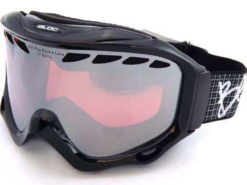 Image of Bloc Goggles PT30 Black Phantom 2 Visor Goggles Lens Mirrored