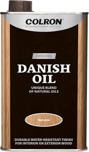 Image of Colron Refined Danish Oil 500ml | Deep Penetrating Natural Wood Finish | Waterproof & Durable Protection for Interior & Exterior Timber | Low Sheen Lustre Patina Enrichment | 500ml Precision Tin