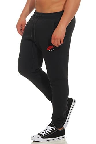 Image of Nike M NSW JOGGER FLC AIR HRTG - Trousers for Men, Negro (Black / White), XS
