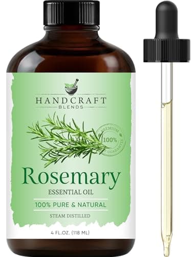 Image of Handcraft Blends Rosemary Essential Oil - Huge 118 ml - 100% Pure and Natural - Premium Grade with Glass Dropper