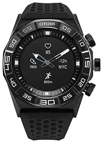 Image of Citizen CZ Smart Hybrid smartwatch 44mm, Continuous Heart Rate Tracking, Fitness Activity, Displays Notifications and Messages, Bluetooth Connection, 15 Day Battery Life JX1007-04E