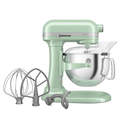 Image of KitchenAid Artisan 5KSM60SPX 5.6L Bowl-Lift Stand Mixer, 11 Speeds & Soft Start, Heavy Duty Full Metal Construction, Kneads 3.7kg Dough, Makes 11 Dozen Cookies, Pistachio