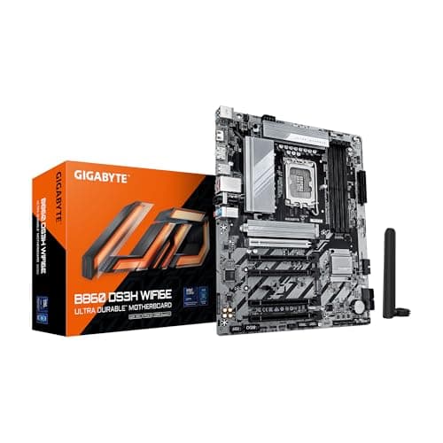 Image of GIGABYTE B860 DS3H WIFI6E Intel Core Ultra (Series 2) LGA 1851 Motherboard, ATX, DDR5, 3X M.2, PCIe 5.0, USB-C, WIFI6E, 2.5GbE LAN, EZ-Latch