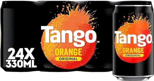 Image of MegaBargain Tango Soft Drink Edition Cans Sugar Free Bursting With Flavour 24 x 330mls (24 x 330ml, Orange (Original Sugar))