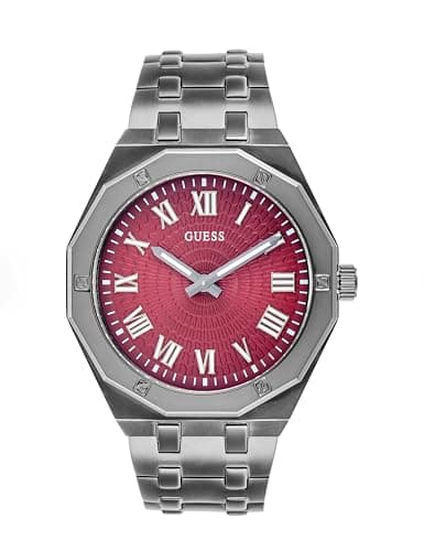 Image of GUESS Men Analog Quartz Watch with Stainless Steel Strap GW0575G5