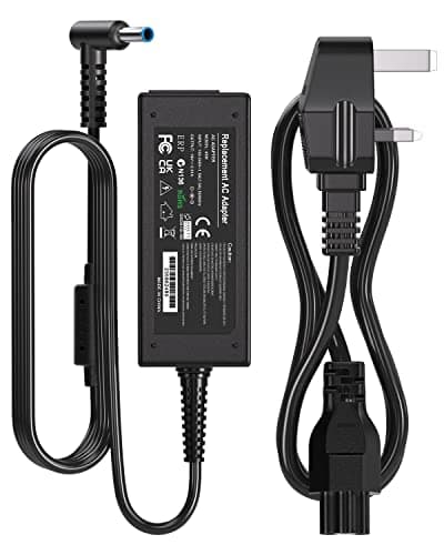 Image of 45W HP Laptop Charger, 19.5V 2.31A Power Supply HP Charger for HP Stream 11 13 14 Pavilion 11 13, Elitebook 840 850, ProBook 430 440, Chromebook 11 14 and More(4.5mm * 3mm)