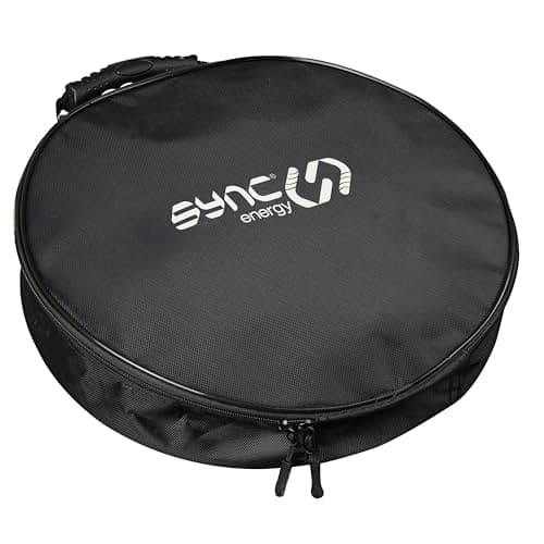 Image of Sync Energy EV Charging Cable Storage Tidy Bag, Durable Carry Case for EV Charging Cables Type 2 and Type 1, Mode 3 and Mode 2, Lightweight, BG Sync EV, Black, EVCASE-01