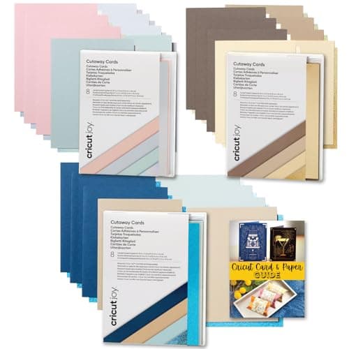 Image of Cricut Joy Cutaway Cards Pastels, Marina, Corsage Sampler Bundle 4.25 in x 5.5 in