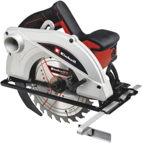 Image of Einhell Circular Saw 1410W, 190mm Aluminium Saw Table, Tool-Free Adjustment of Cutting Depth and Tilt Angle, Electric Wood Saw with Dust Extraction Inc. Carbide Saw Blade TC-CS 1410