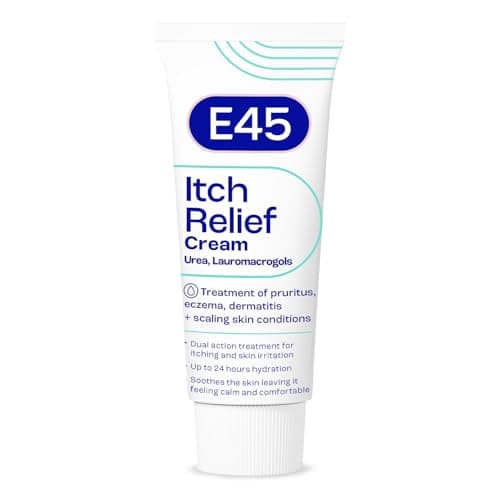 Image of E45 Itch Relief Cream 100g – Anti Itch Cream for Skin Irritation – Non-Greasy E45 Cream to Relieve Itching – Eczema Dermatitis Cream – Instantly Soothes and Calms Skin