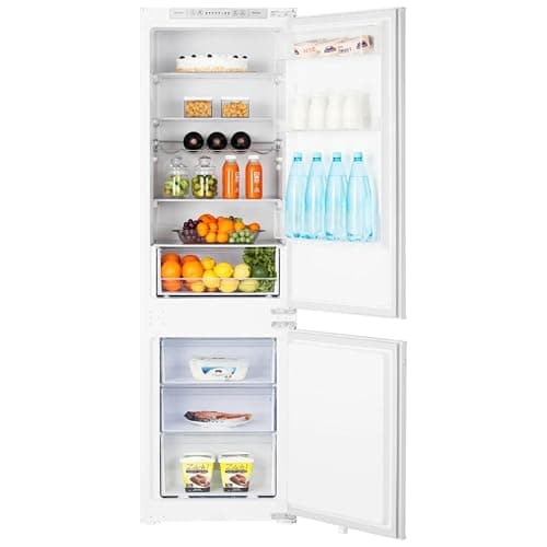Image of Teknix BITH70FF 70/30 Integrated Fridge Freezer - Built-in with 246L Capacity - Total No Frost - Digitals Controls - White, H176.8 x W54.0 x D54.0 (cm)