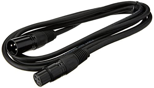 Image of Pulse PLS00266 DMX Lead, 3 Pin XLR Male to Female, 2m, Black