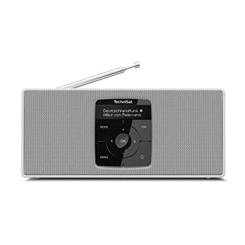 Image of TechniSat DIGITRADIO 2 S - Portable DAB Stereo Radio with Battery (DAB+, FM, Bluetooth Audio Streaming, OLED Display, Headphone Jack, Stereo 2 W RMS) White/White
