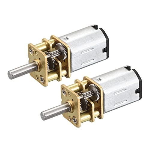 Image of sourcing map Micro Speed Reduction Gear Motor, DC 6V 150RPM with Full Metal Gearbox for Lifts, Landing Gear, Mechanical Arms, 2pcs