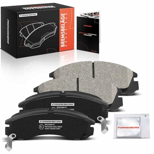 Image of Frankberg Brake Pad Set incl. 4x Pads Front Compatible with Outlander III GFW G.GW ZJ ZK ZL Pajero III V6W V7W Outlander II CWW Replace# MR129104,MR129103
