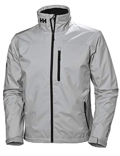 Image of Helly Hansen Mens Crew Midlayer Waterproof Jacket, Grey Fog, XL EU