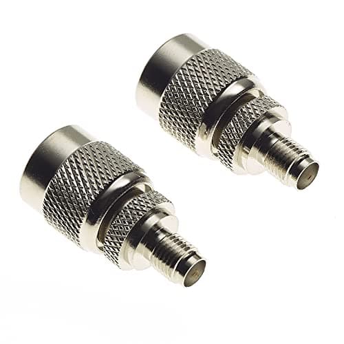 Image of Keple SMA Socket To TNC Plug - Male Female RF Coaxial Adapter Coax Connector RP Jack - Pack Of 2