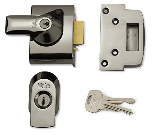 Image of Yale P-BS2-CH-CH-40 - BS2 British Standard Nightlatch - 40mm - Chrome Finish - High Security Approved by Insurance Companies