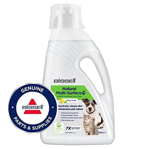 Image of BISSELL Natural Pet Multi-Surface Floor Cleaning Solution, For BISSELL CrossWave & SpinWave, 2L, Plant-based ingredients, pet-friendly formula for everyday cleaning on sealed hard floors, 31221