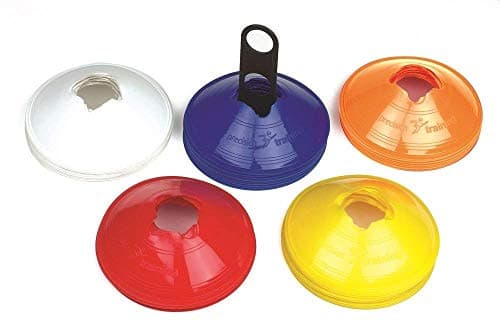 Image of Precision Training saucer cones - marker/boundary cones - set of 50 - mixed colours