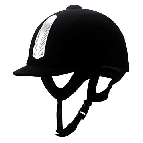 Image of Manken Equestrian Helmet Velvet Horse Riding Hat Sport Helmets with CE Certification for Men Women Children (62cm)