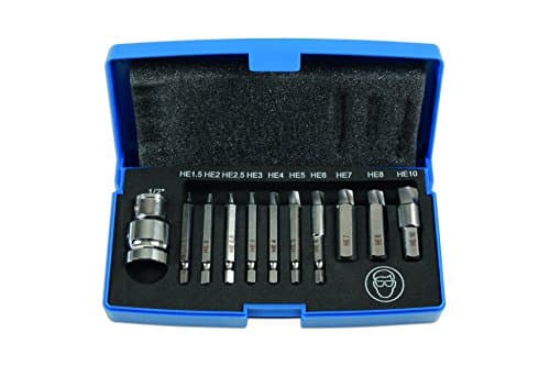Image of Laser 6845 Damaged Cap Head Bolt/Screw Extractor Set 11pc, silver/metallic