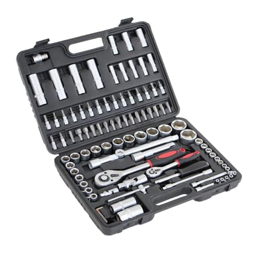 Image of Oypla 94pc 1/4" & 1/2" Socket Ratchet Screwdriver Bit Set with Case