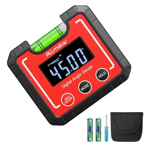 Image of ALLmeter Digital Level Box Angle Finder Angle Gauge Inclinometer Protractor Level Bubble with V-Groove Magnetic Base Measurement Tool for Carpentry Building Home Table Saw Craftsman's Choice IP52