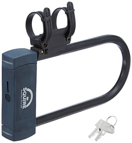 Image of Henry Squire Hammerhead Key Sold Secure Gold 'D' Lock, 230 mm Shackle Height