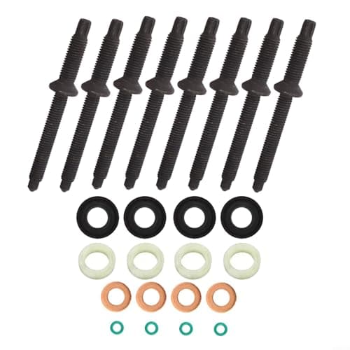 Image of Injector Seal Kit For Ford Fusion Fiesta Focus C-Max 1.6 Tdci 3M5Q9D927BA 1233685 198283 Plastic 24pcs Direct Replacement Engine Maintenance